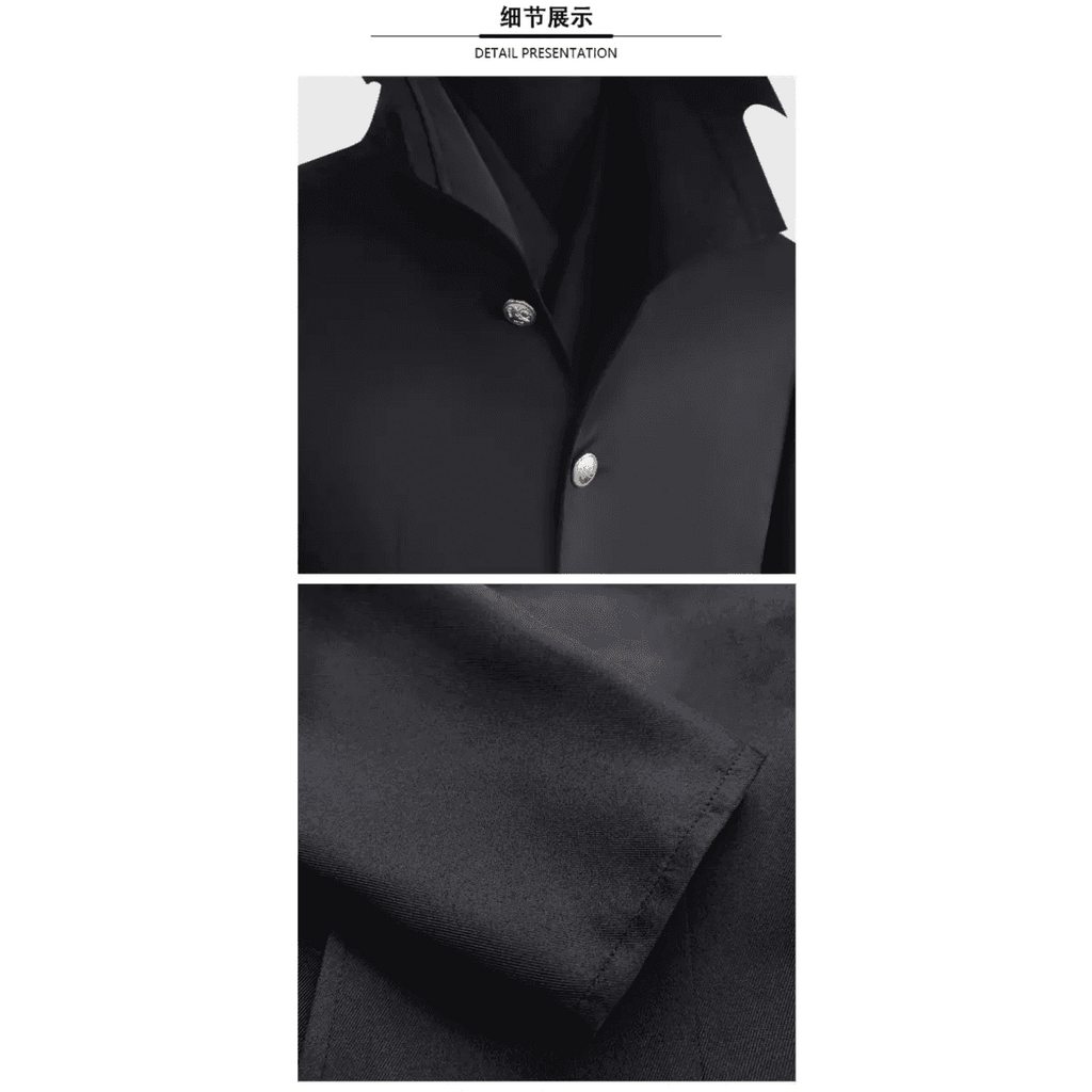 Dandadan Ken Takakura Okarun Cosplay – Black Uniform with Wig & Glasses - S / Costume Glasses