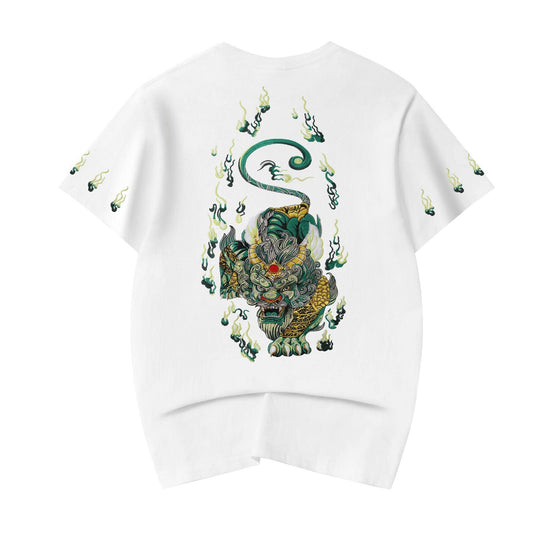 KH2820 Emerald Kirin Embroidery Tee - White / S