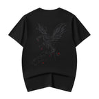 KH617 Rebirth of the Phoenix Embroidery Tee - Black / S
