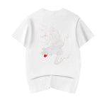KH802 Raging Panther Embroidery Tee - White / S