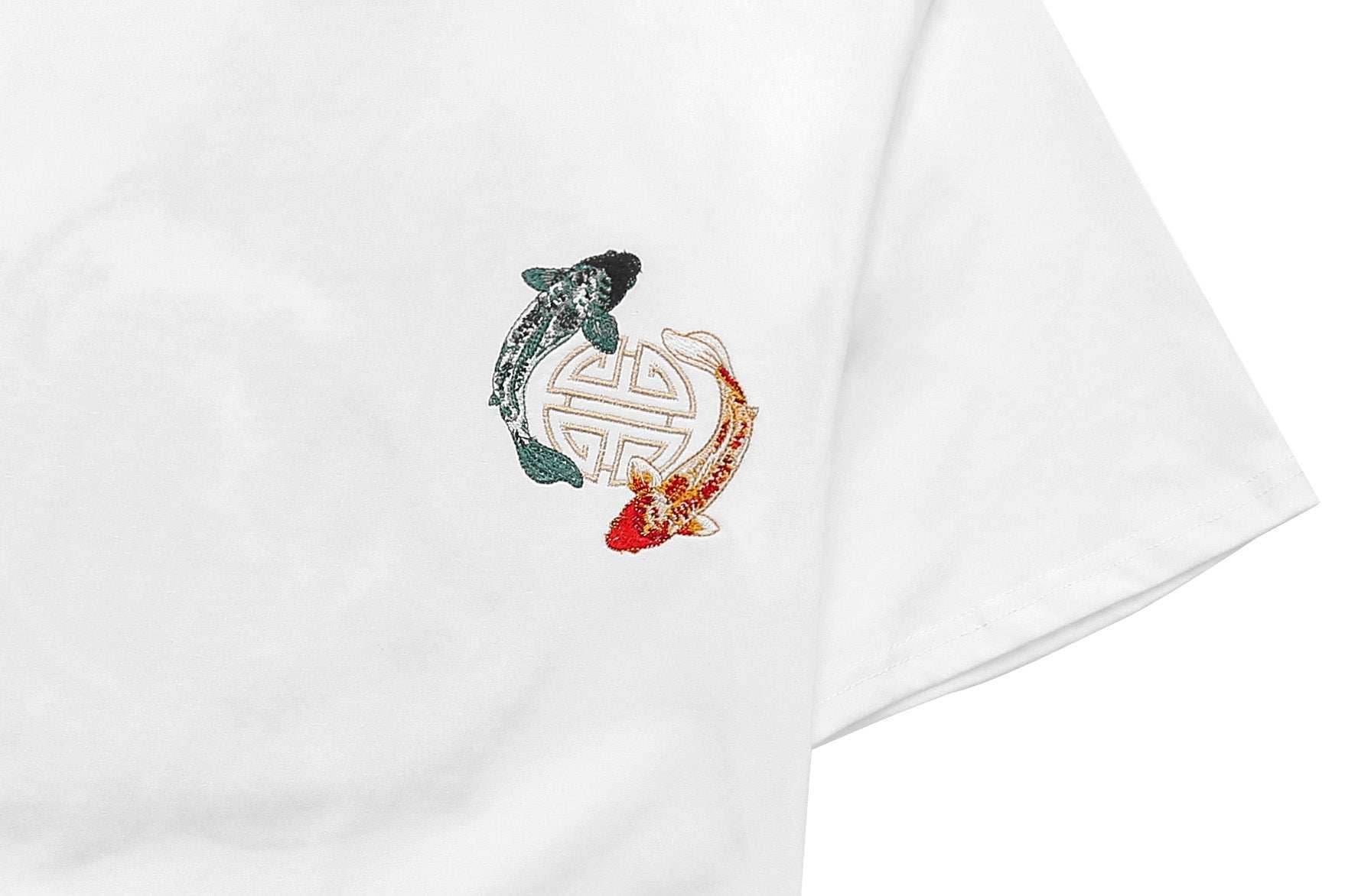 KH880 Koi Embroidery Tee - Black / S