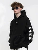 Blue Tiger Ocean Hoodie - Black / S