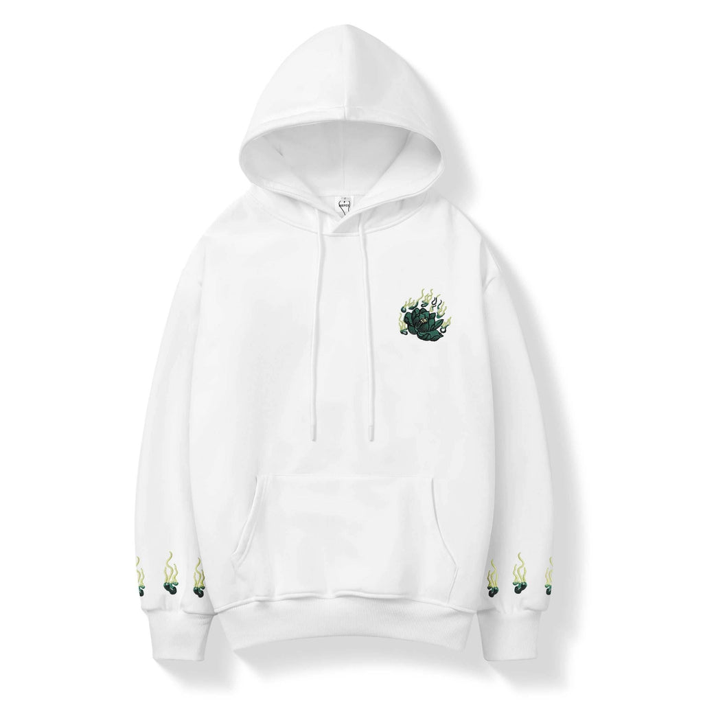 KH9007 Emerald Kirin Embroidery Hoodie - White / S