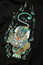 KH9007 Emerald Kirin Embroidery Hoodie - White / S