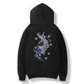 KH9015 Blue Koi Embroidery Hoodie