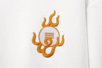 KH9017 Rich Tiger Embroidery Hoodie - White / S