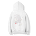 KH9202 Raging Panther Embroidery Hoodie - White / S