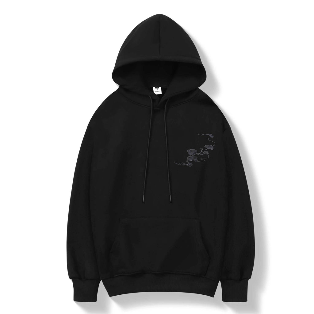 KH9202 Raging Panther Embroidery Hoodie - White / S