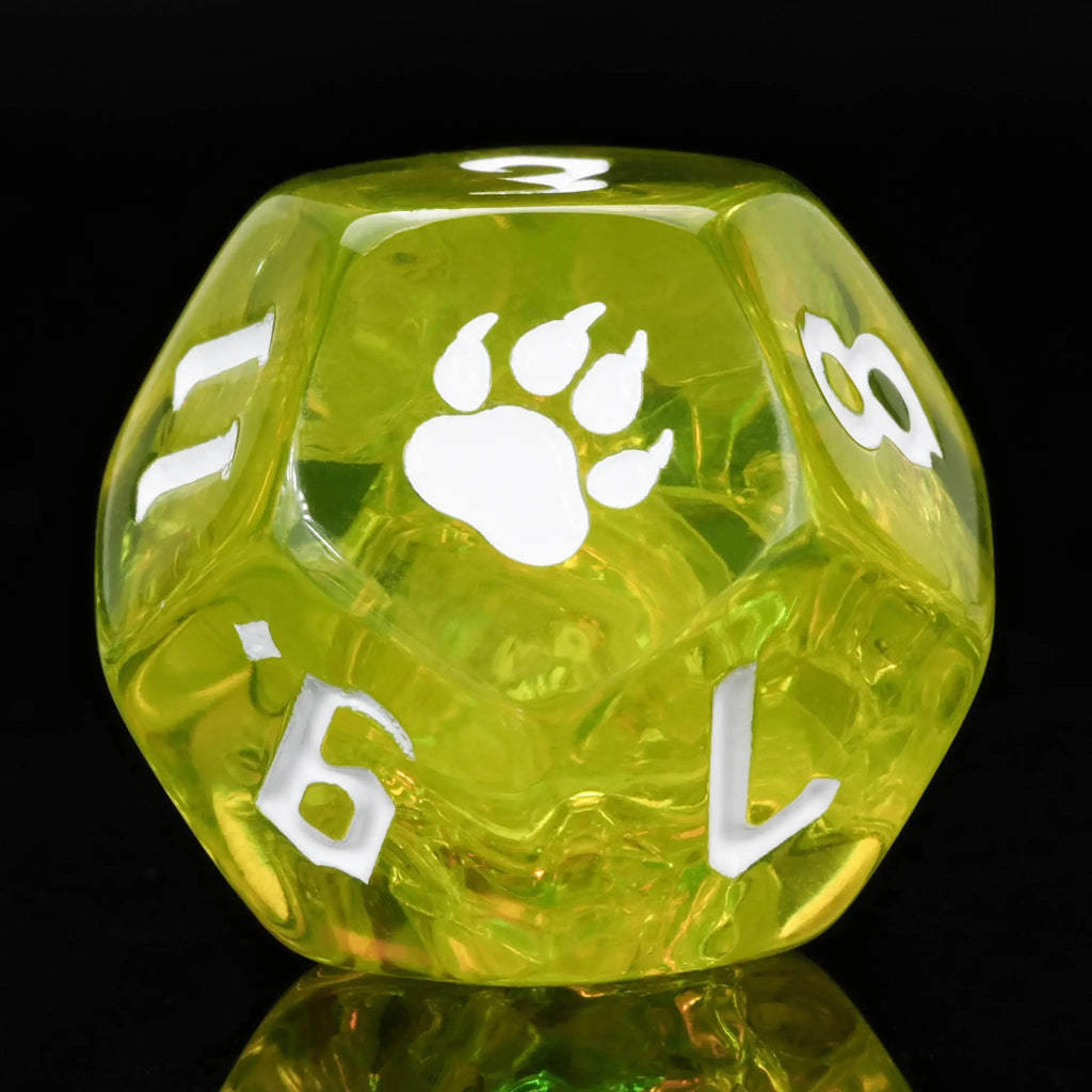 Kickstarter Dice – Green Druid Resin Dice Set