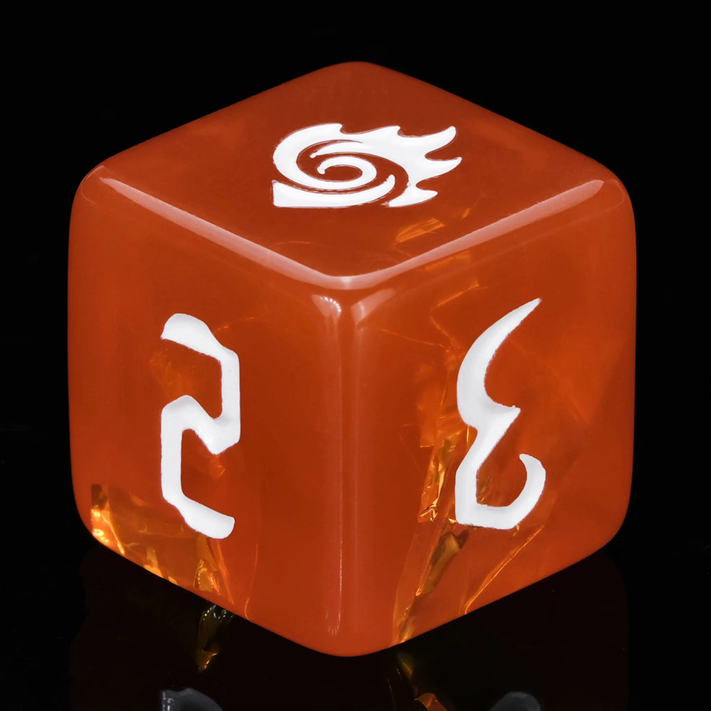 Kickstarter Dice – Warlock Resin Dice Set + White Numbers