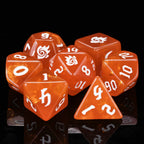 Kickstarter Dice – Warlock Resin Dice Set + White Numbers
