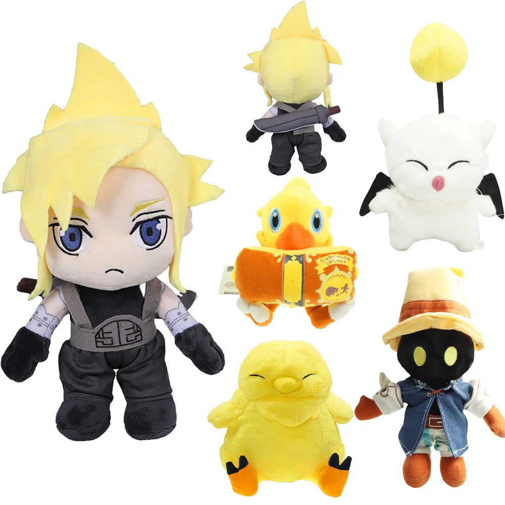 Kids 30cm Chocobo Plush Cactus Moogle Cloud Plushies Game Final Cosplay Fantasy Props Animal Plushies Xmas Soft Mascot Decor