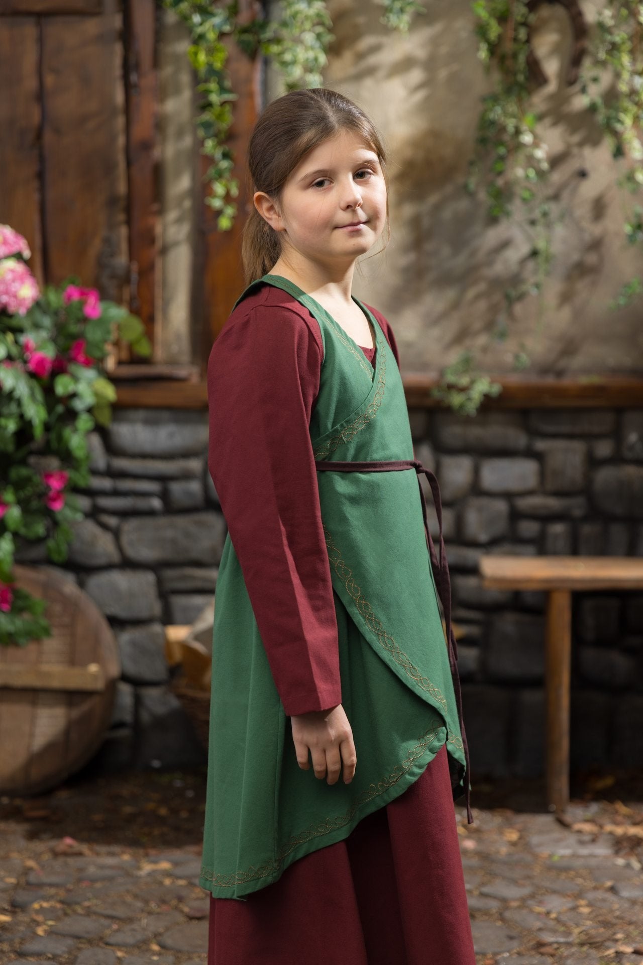 Children's Dress Ona Green