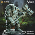 Kilroy of Voksnja (Male Earth Elemi Dwarf Cleric) - 32mm Scale