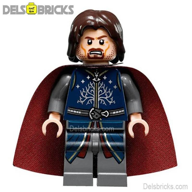 King Aragorn Lord of The Rings Lego Minifigures Custom Toys - 