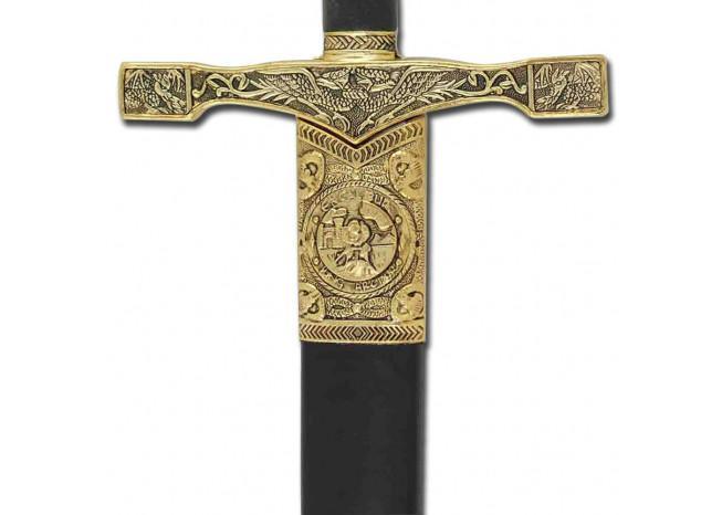 King Arthur Excalibur Replica Longsword Gold