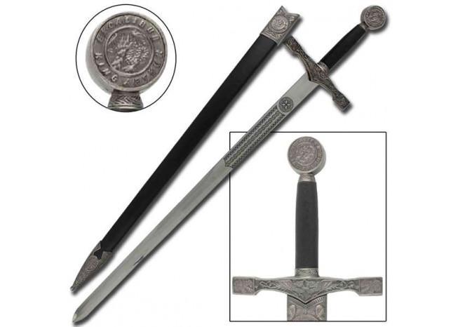 King Arthur Excalibur Replica Longsword - Silver