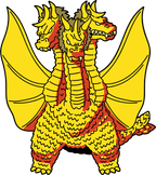 King Ghidorah Showa Era AR Pin