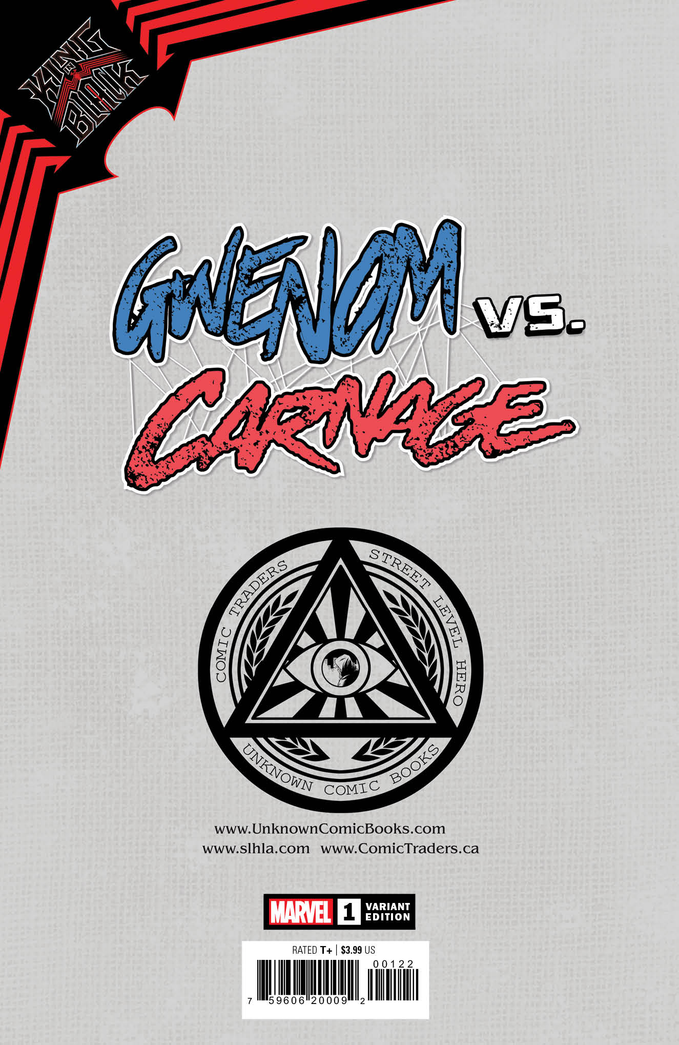 KING IN BLACK GWENOM VS CARNAGE #1 (OF 3) UNKNOWN COMICS DAVID NAKAYAMA EXCLUSIVE VIRGIN COLOR BLEED VAR (01/13/2021)