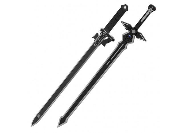 Kiritos Dark Replulser Elucidator Back Sheath Sword Set