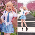 Kitagawa Marin School Uniform Cosplay – My Dress-Up Darling Set for Women - Costume Only / L