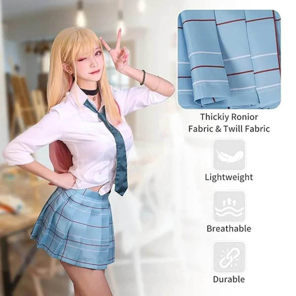 Kitagawa Marin School Uniform Cosplay – My Dress-Up Darling Set for Women - Costume Only / L