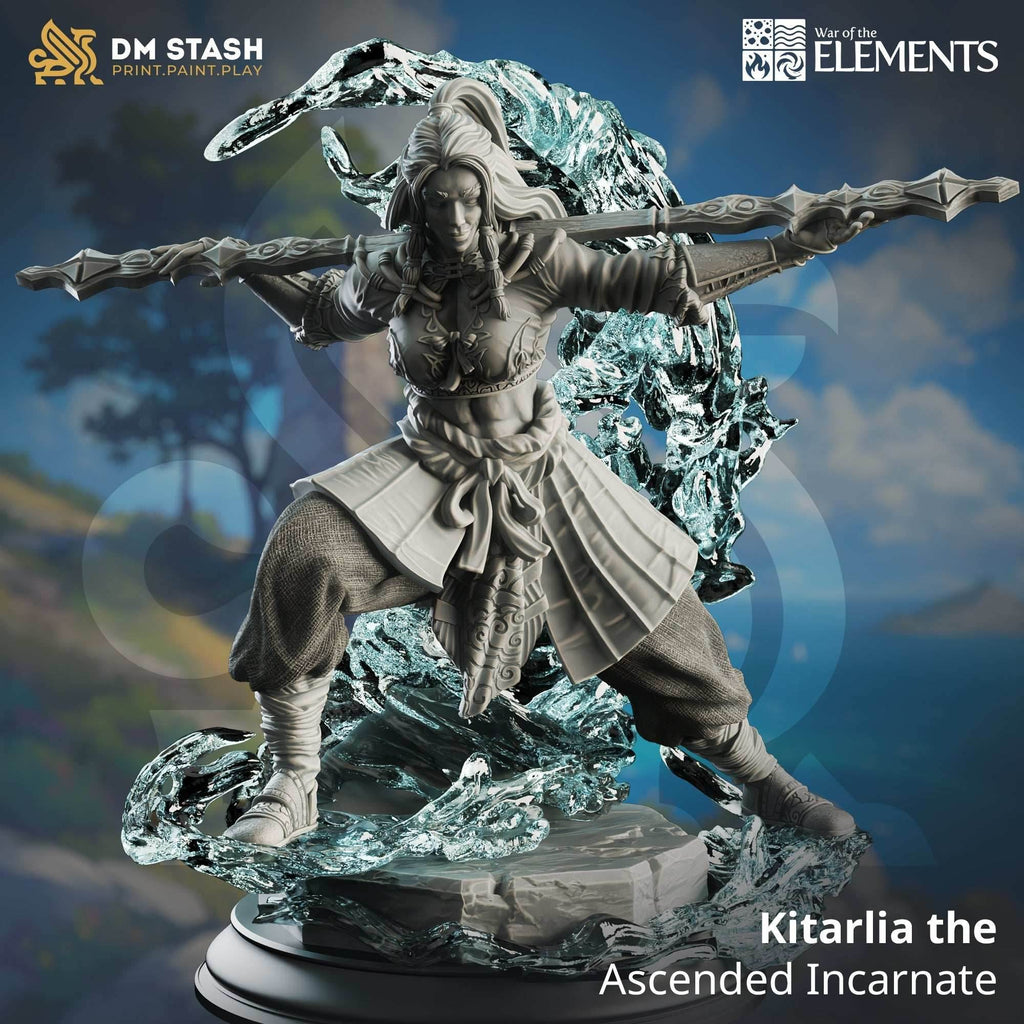Kitarlia, the Ascended Incarnate (Female Water Elemi) - 32mm Scale
