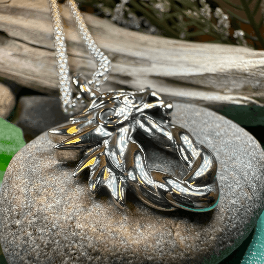 Celtic Dragon Necklace - 