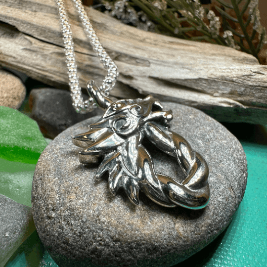 Celtic Dragon Necklace - 