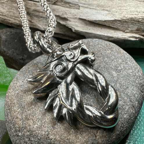 Celtic Dragon Necklace - 