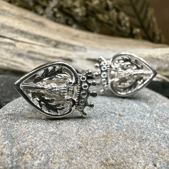 Regal Thistle Luckenbooth Earrings - 