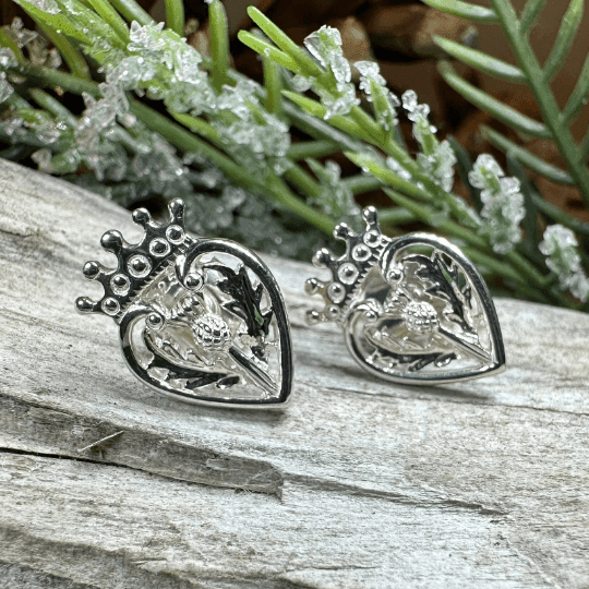 Regal Thistle Luckenbooth Earrings - 
