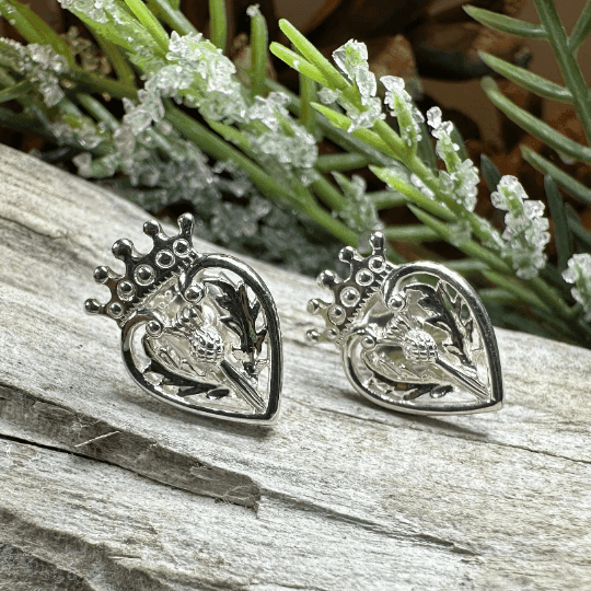 Regal Thistle Luckenbooth Earrings - 