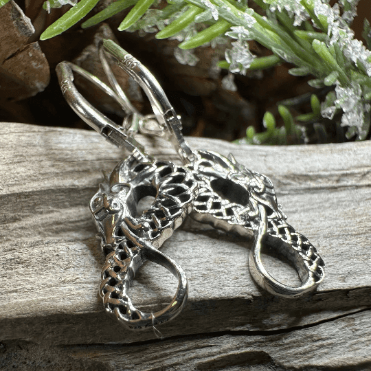 Iorna Celtic Dragon Earrings - 