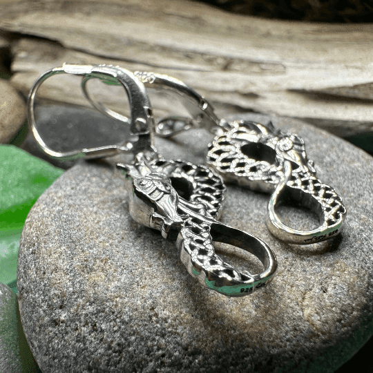 Iorna Celtic Dragon Earrings - 