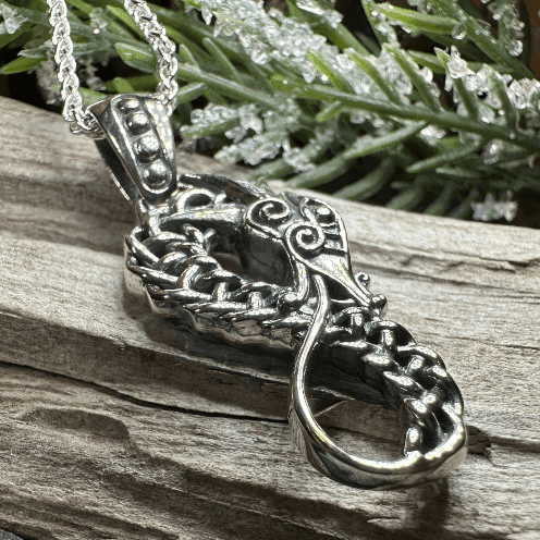 Anixa Celtic Dragon Necklace - 