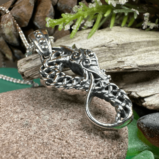 Anixa Celtic Dragon Necklace - 