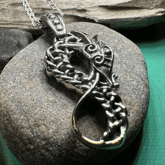 Anixa Celtic Dragon Necklace - 