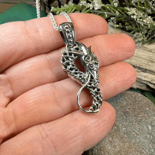 Anixa Celtic Dragon Necklace - 