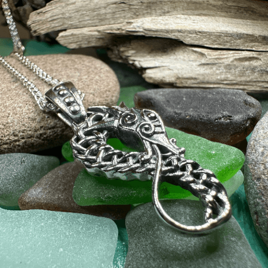 Anixa Celtic Dragon Necklace - 