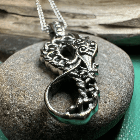 Anixa Celtic Dragon Necklace - 