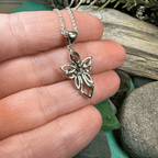 Anja Celtic Angel Necklace - Amethyst