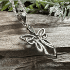 Anja Celtic Angel Necklace - Amethyst
