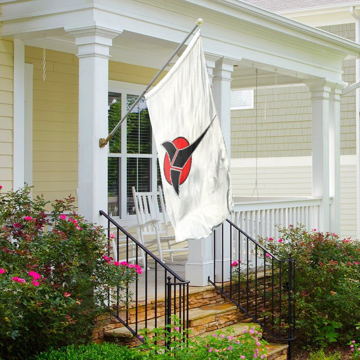 Star Trek Klingon Symbol Flag (White)