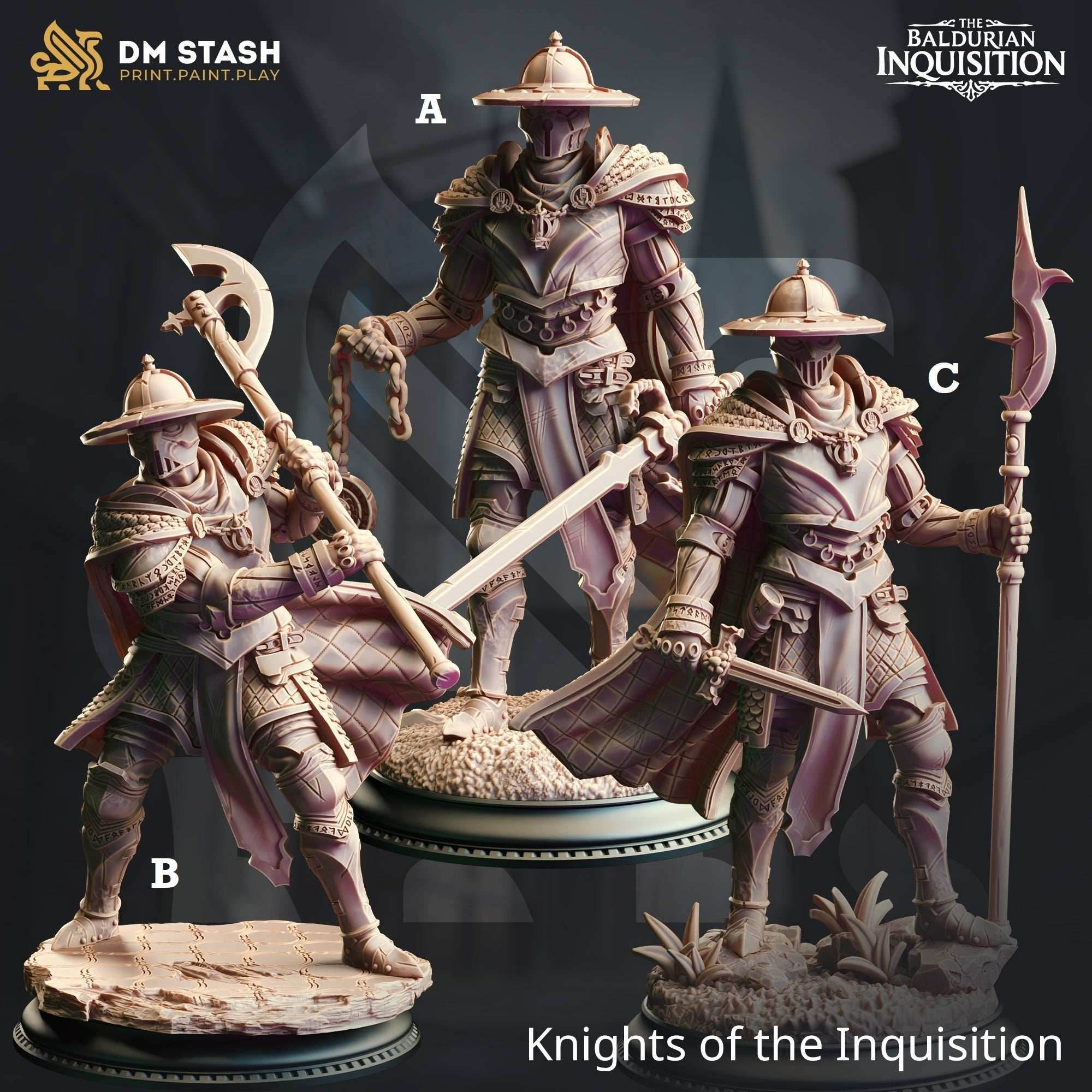 Knights of the Inquisition (Human Soldiers) - 32mm Scale / A - Sword