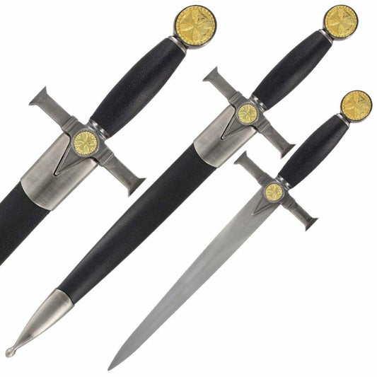 Knights Templar Soldiers of Christ Medieval Dagger