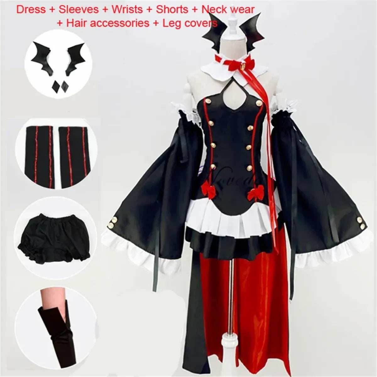 Krul Tepes Cosplay Costume - Krul Tepes 2 / S / Owari No Seraph