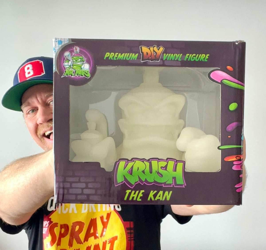 KRUSH THE KAN 5 inch DIY GLOW IN THE DARK VINYL FIGURE - 