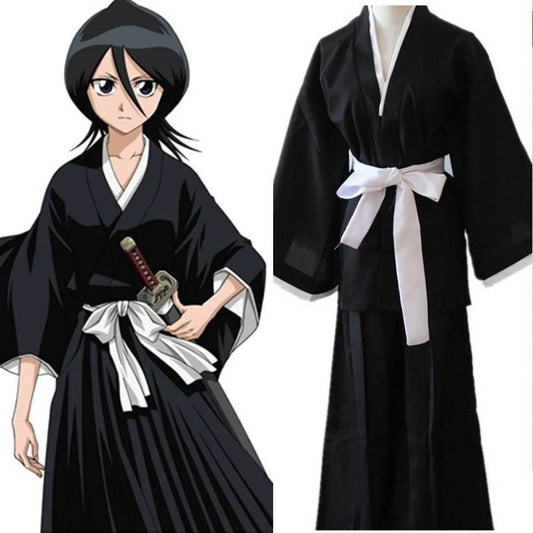 Anime Bleach Kuchiki Rukia Cosplay Costume - S