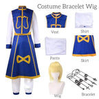 Kurapika Cosplay Costume – Hunter x Hunter Outfit with Wig & Chains - S / Costume Bracelet wig